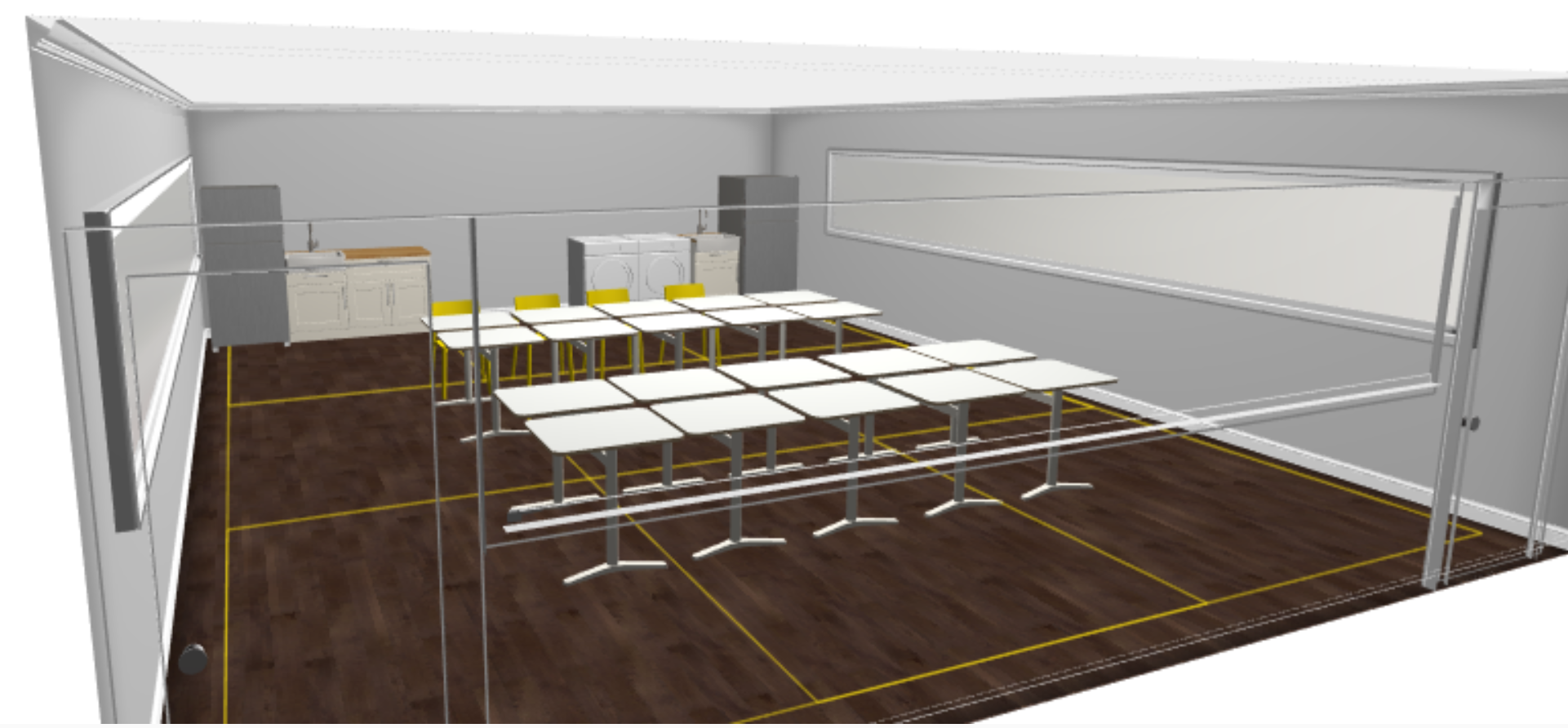 Concept rendering of the multi-purpose room