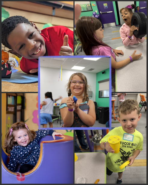 Children having fun at camp
