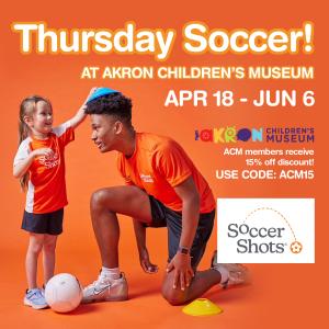 Thursday Soccer! Apr 18 thru Jun 6.