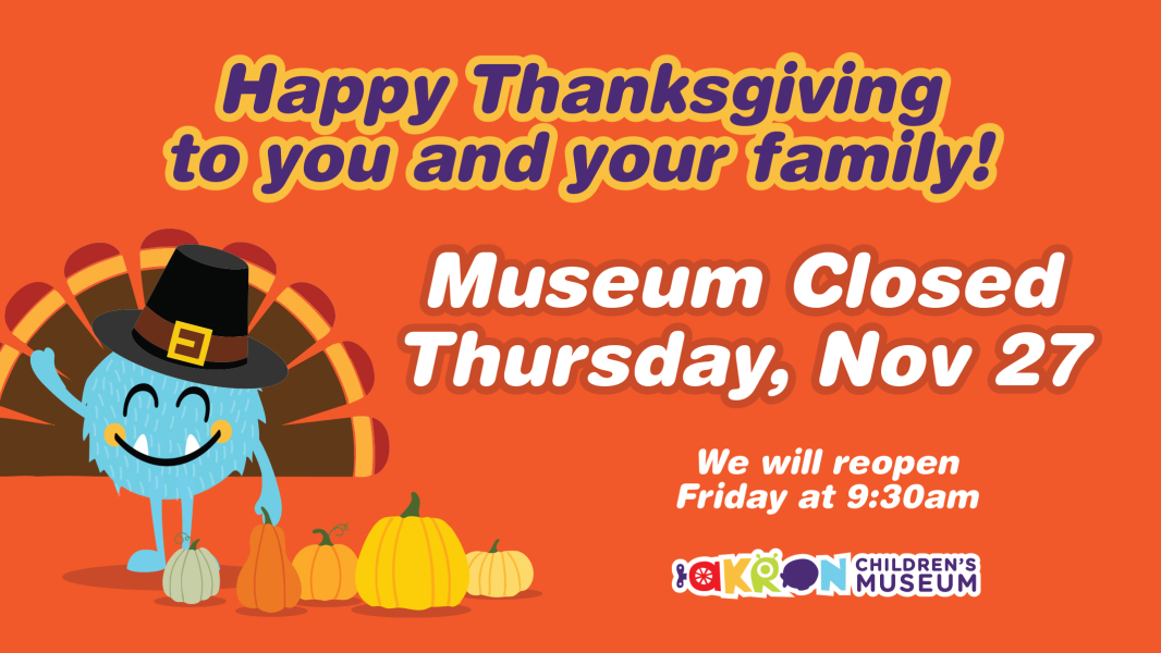Closed Thurs, Nov 27 for Thanksgiving