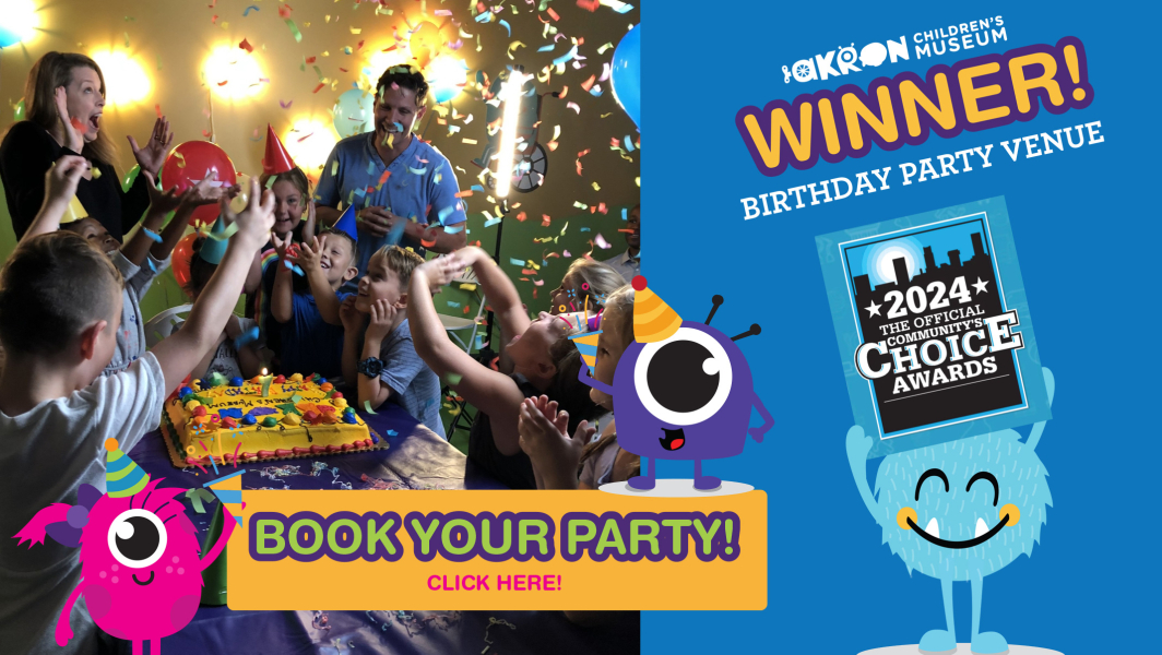 Community Choice Winner for Best Birthday Party Venue!