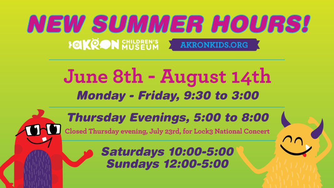 Summer Hours Run Jun 8 - Aug 14